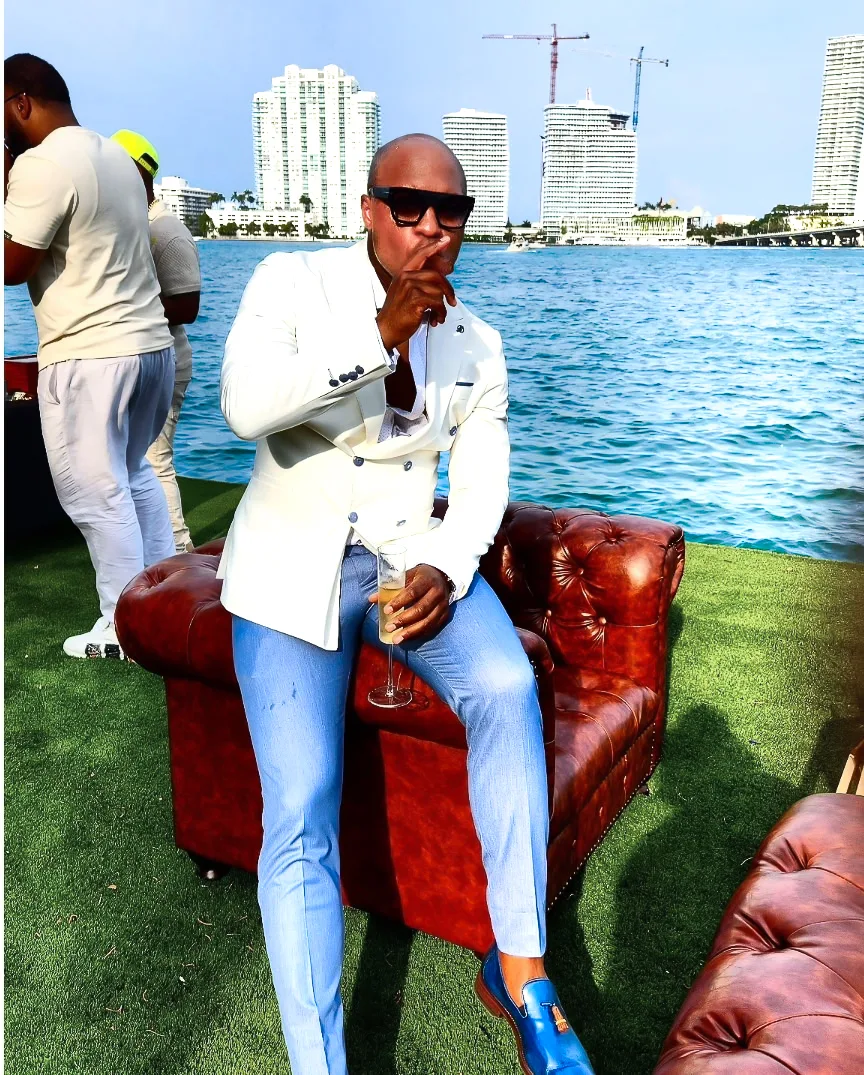 David Couser at a waterfront affair